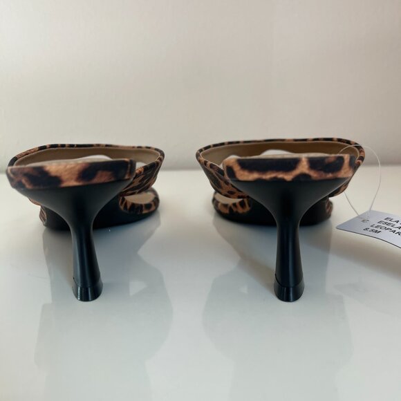 ESPRIT "Elayna" Animal Pring Thong Shoe Sandals - Black Tan - Size 8.5 - Picture 4 of 7